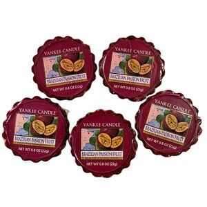 5 Yankee Candle Brazilian Passion Fruit Wax Tart Melts Fragrance Retired New